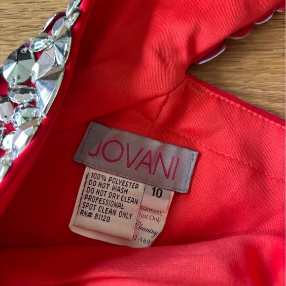 Jovani one shoulder formal mini dress 10 - Picture 5 of 8